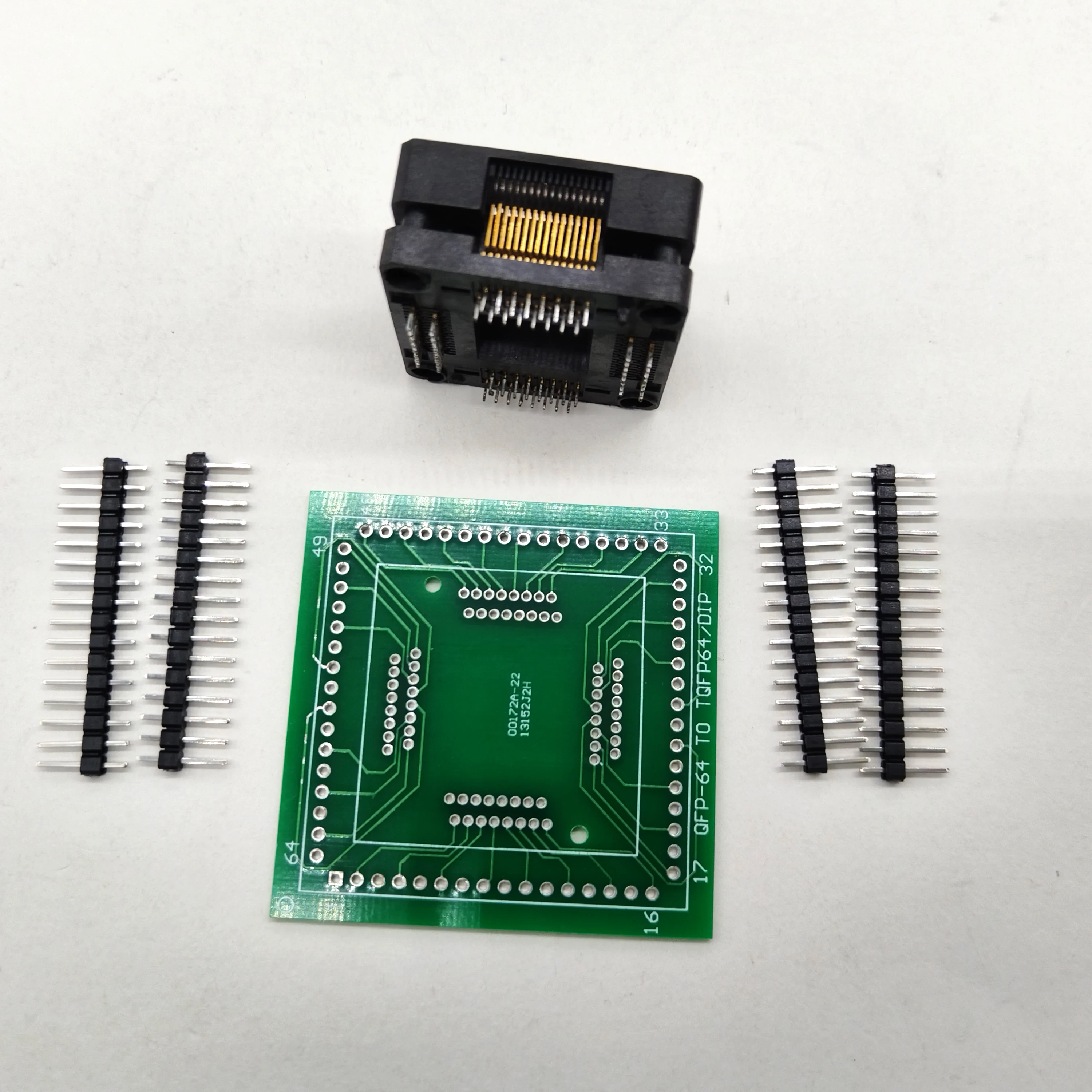 Picture 6: QFP64 TQFP64 LQFP64 Test Flash Programming ZIF adapter For ETL I C Chip Programmer STM32   Burn in Socket Pitch IC Test