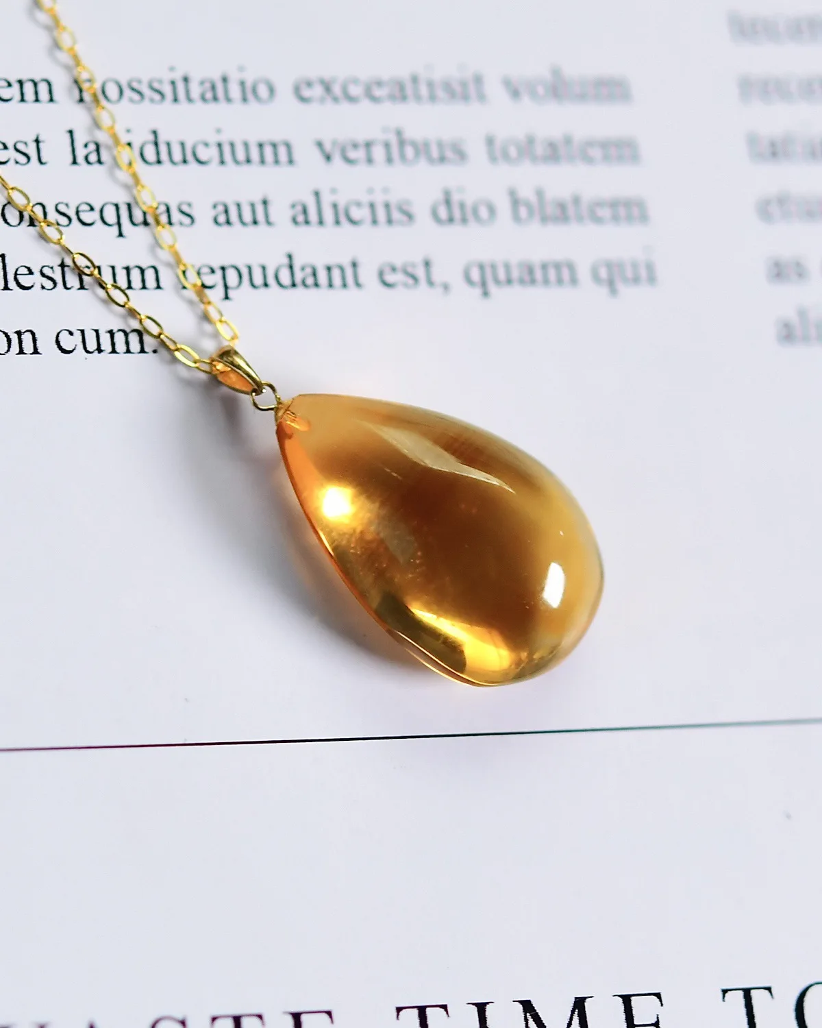 

Natural Yellow Citrine Quartz Crystal Women Men Pendant 21.5*14*9mm Wealthy Rare Bead Necklace Jewelry AAAAA