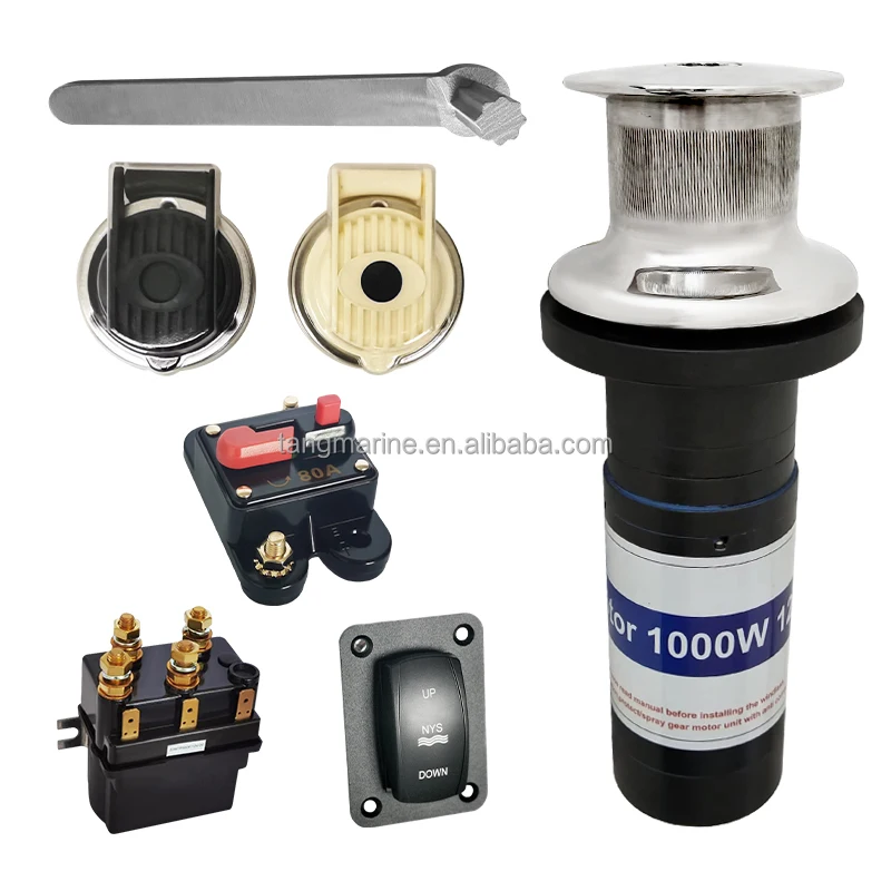 

STLF Factory Direct Electric Anchor Winch with High Mirror Polished Cable Capstan Stainless Steel Windlass for Marine for Boats