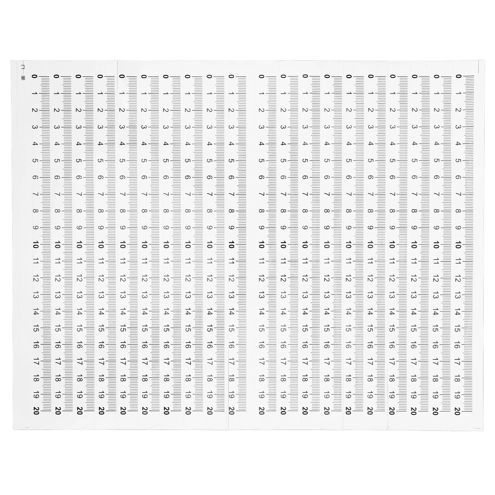 20 個粘着測定テープ防水自己粘着透明スケールロング柔軟な巻尺エンジニアリング定規ツール