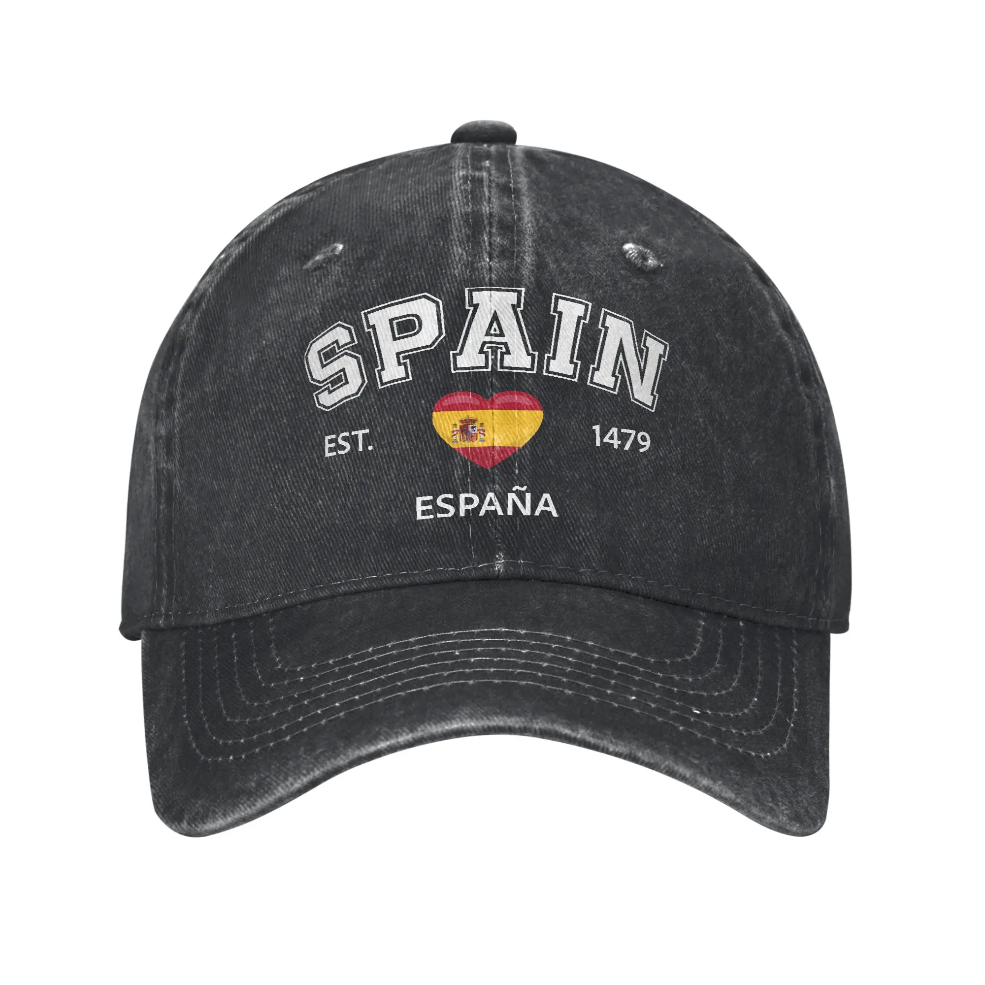 Spain Spanish Flag  Casual Baseball Cap Summer  Trucker Hat Dropshipping Outdoor Gym Hats Couple Women y2k Cute Baseball Caps