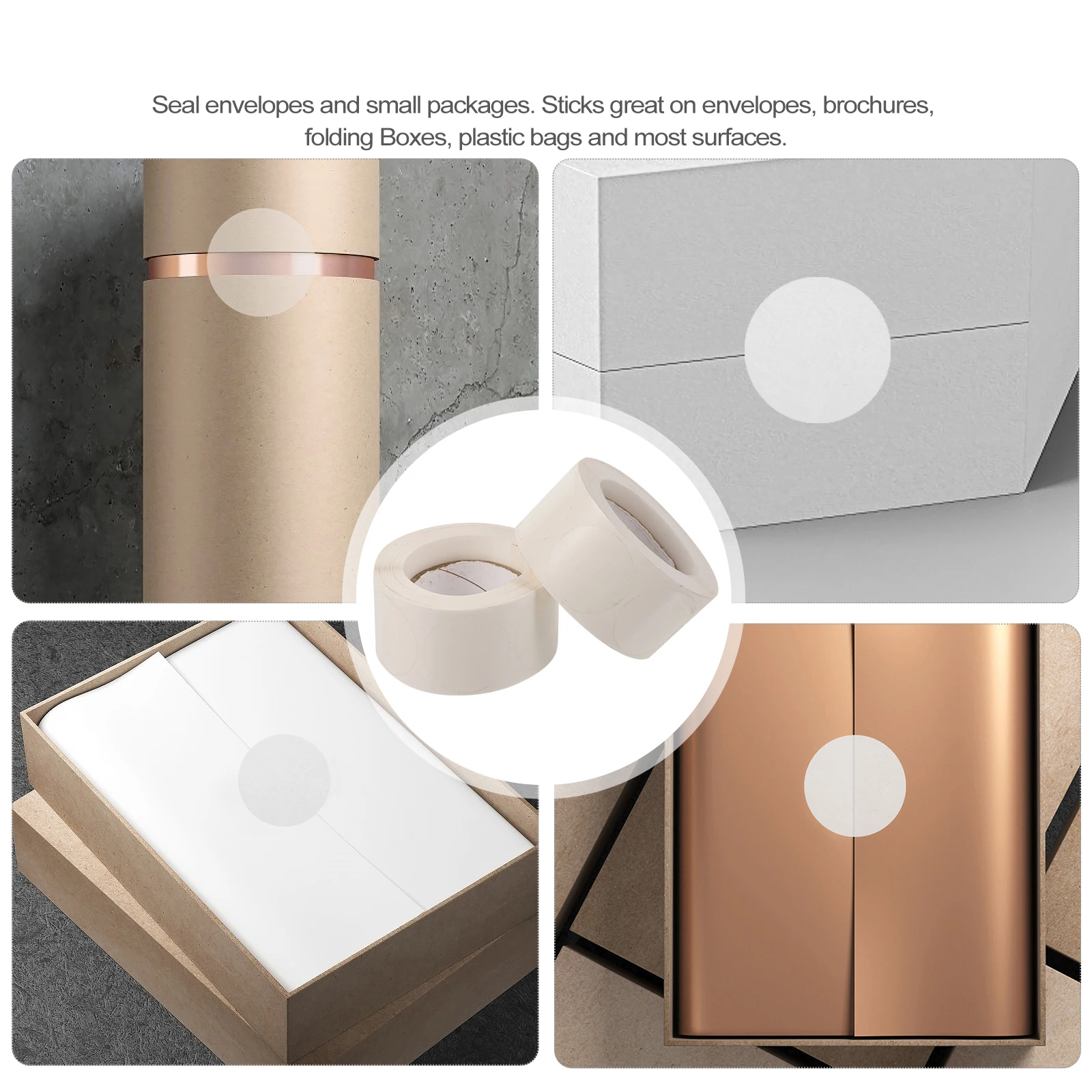 

1000 шт. прозрачных круглых самоклеящихся этикеток для скрапбукинга, упаковки печенья, декоративных материалов и канцелярских принадлежностей