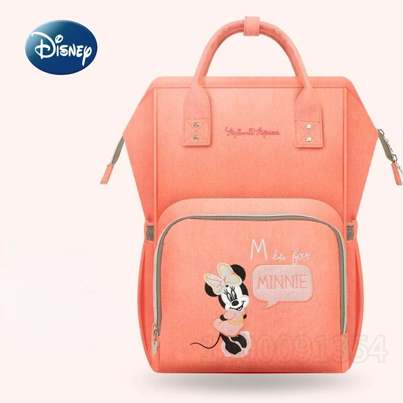 Disney-saco de fraldas desenhos animados, grande capacidade mochila, alta qualidade, luxo marca, saco de bebê, desenhos animados, moda, novo