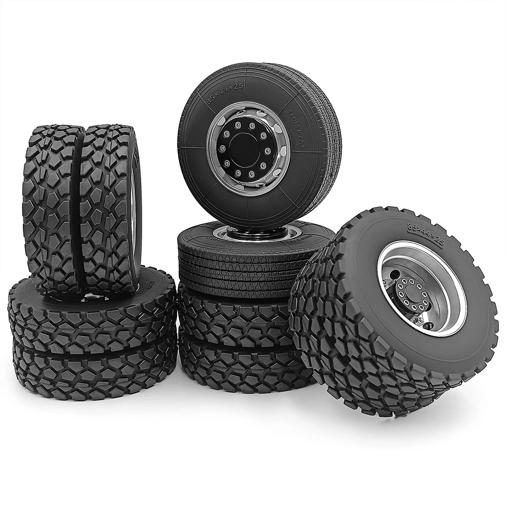 Tamiya 56557 Dadi Mozzo Ruota Doppia Nero (2 Pezzi) - Per Trattori RC 1/14, Nuovo Giappone - Foto 4
