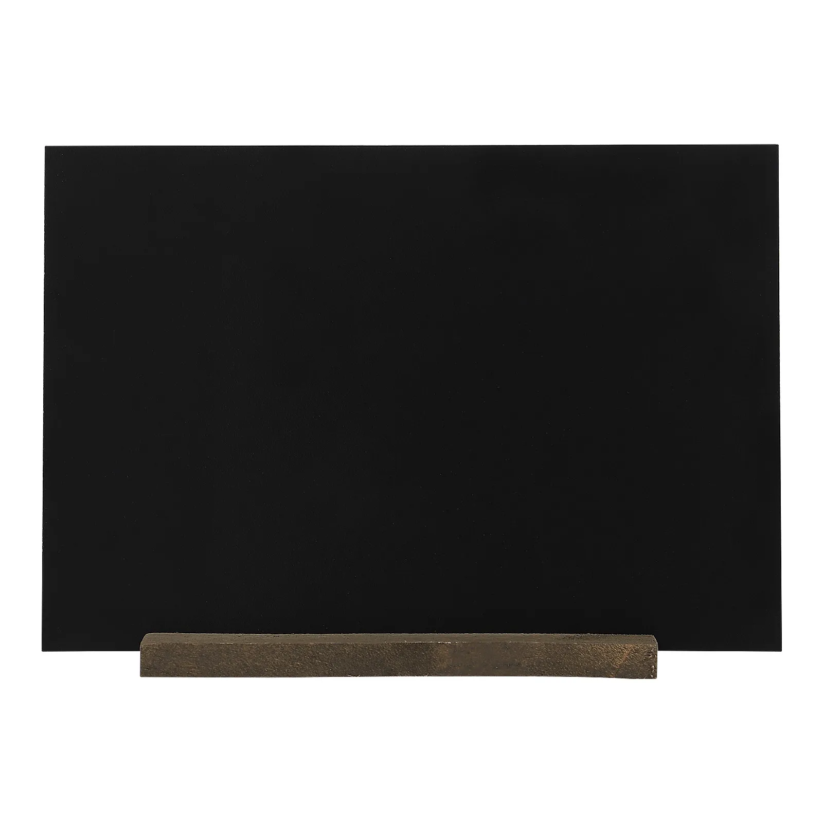Reusable Mini Chalkboard Sign Double Sided Tabletop with Natural Wood Base for Kitchen Desk Shelf Message Note Quote Food Label