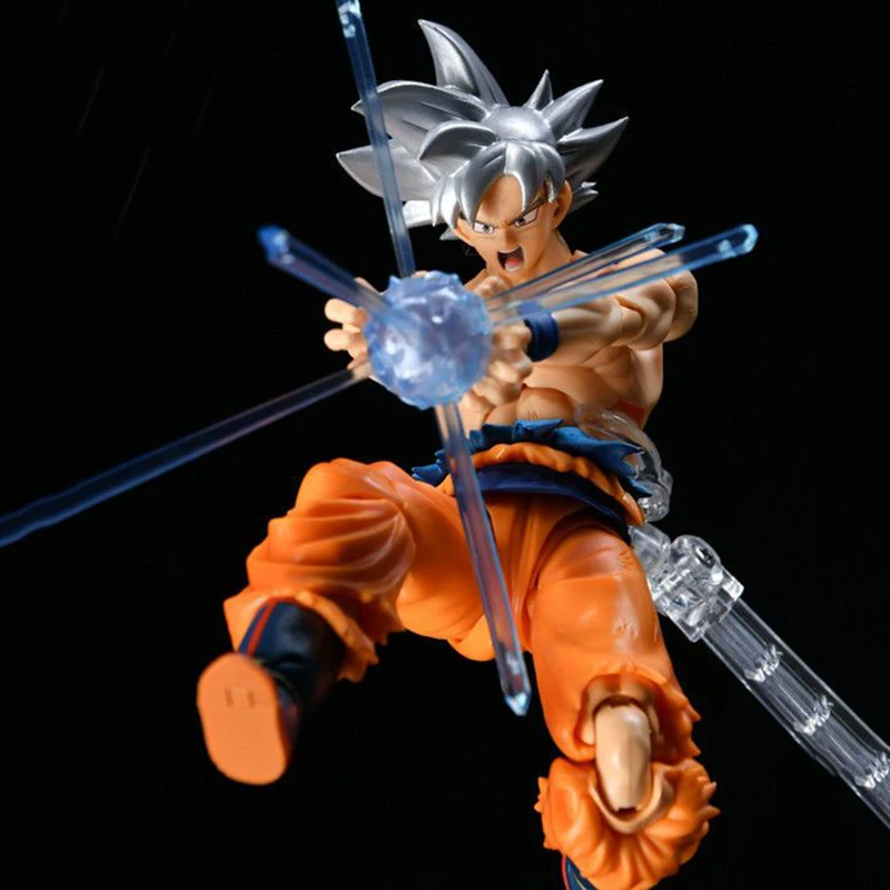 لعبة دراغون بول Z الشكل SHFiguarts أنيمي سوبر وايت الشعر سون جوكو عمل أرقام Migatte لا جوكو 15 سنتيمتر نموذج تمثال لعبة هدية