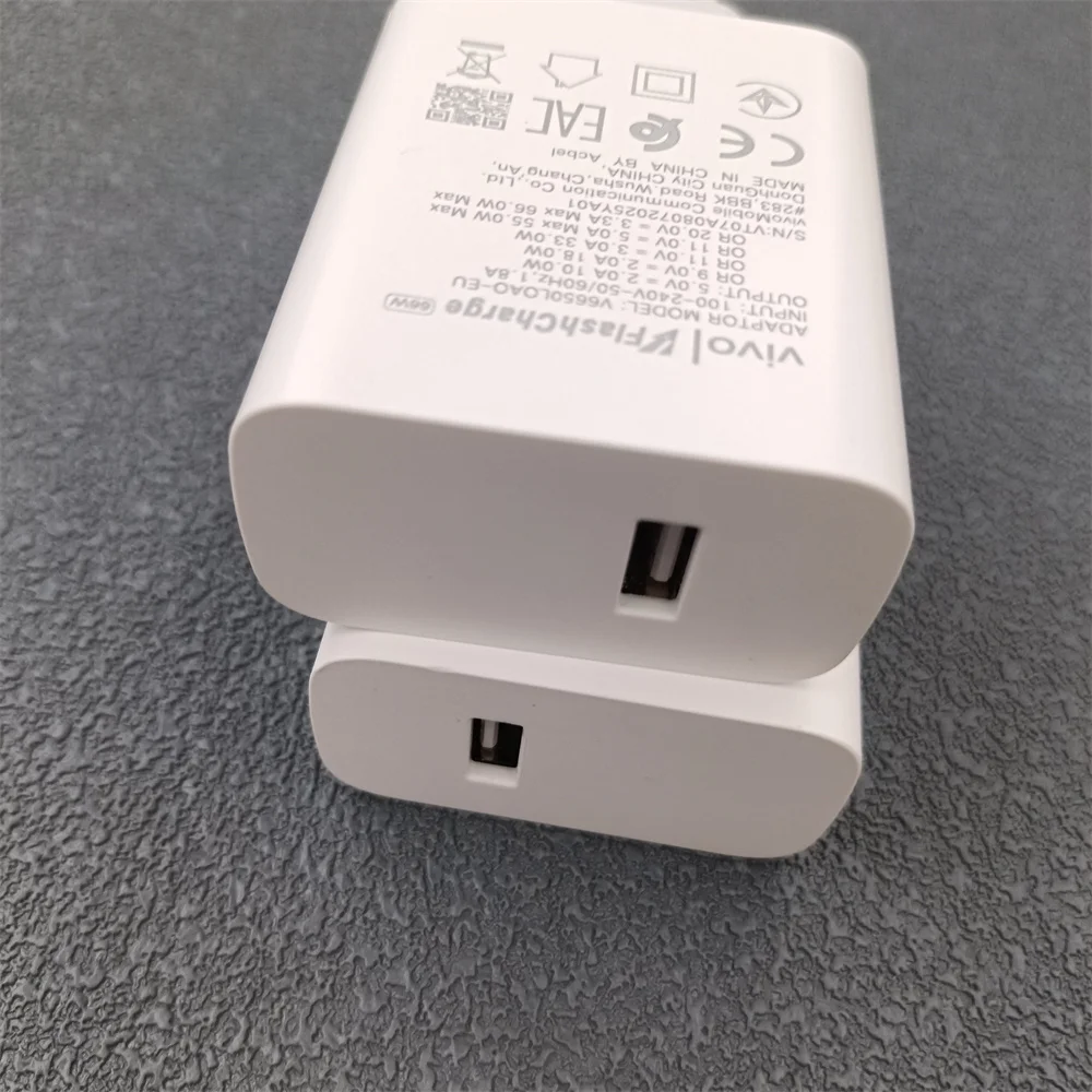 VIVO 66W Original Flash Charger Power Wall Adapter 1M USB Type C Fast Cable For Vivo X90 X80 X70 X60 Y35 Y22S Y33 IQOO 11 10 Pro - náhled 5