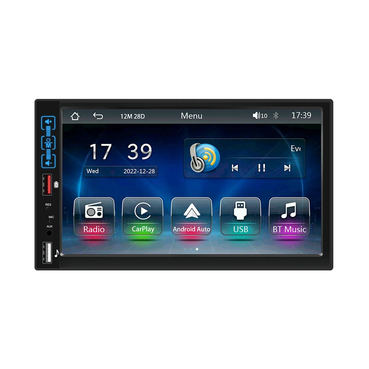 Car Stereo Aadio Multimedia Player Car Player Central Control All-In-One 7-Inch Touch Screen Single Butt MP5