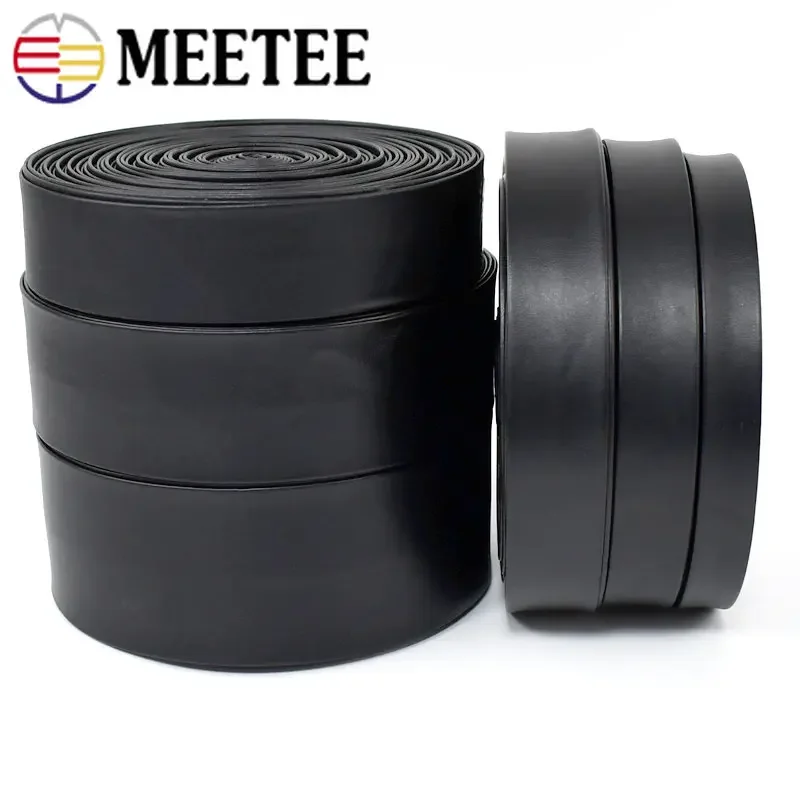 5Meters 3-50mm Faux Leather Ribbon Tapes PU Cord Ropes Necklace Soft  Webbing Band Decoration String Rope DIY Sewing Accessories