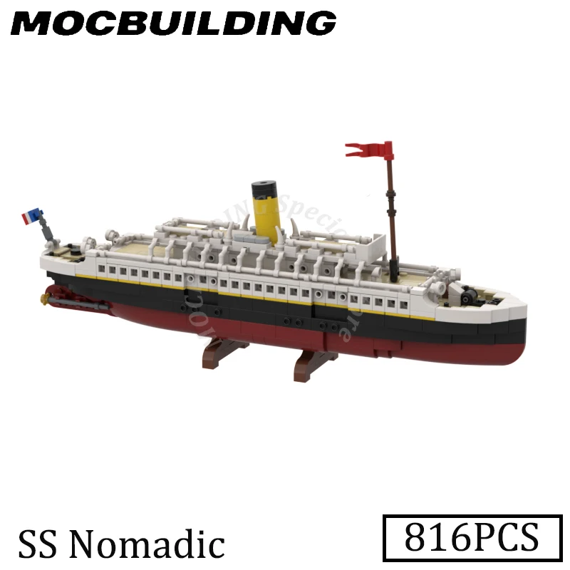 

SS Nomadic Ship Model MOC Building Blocks Display Construction Toys Birthday Gifts Present