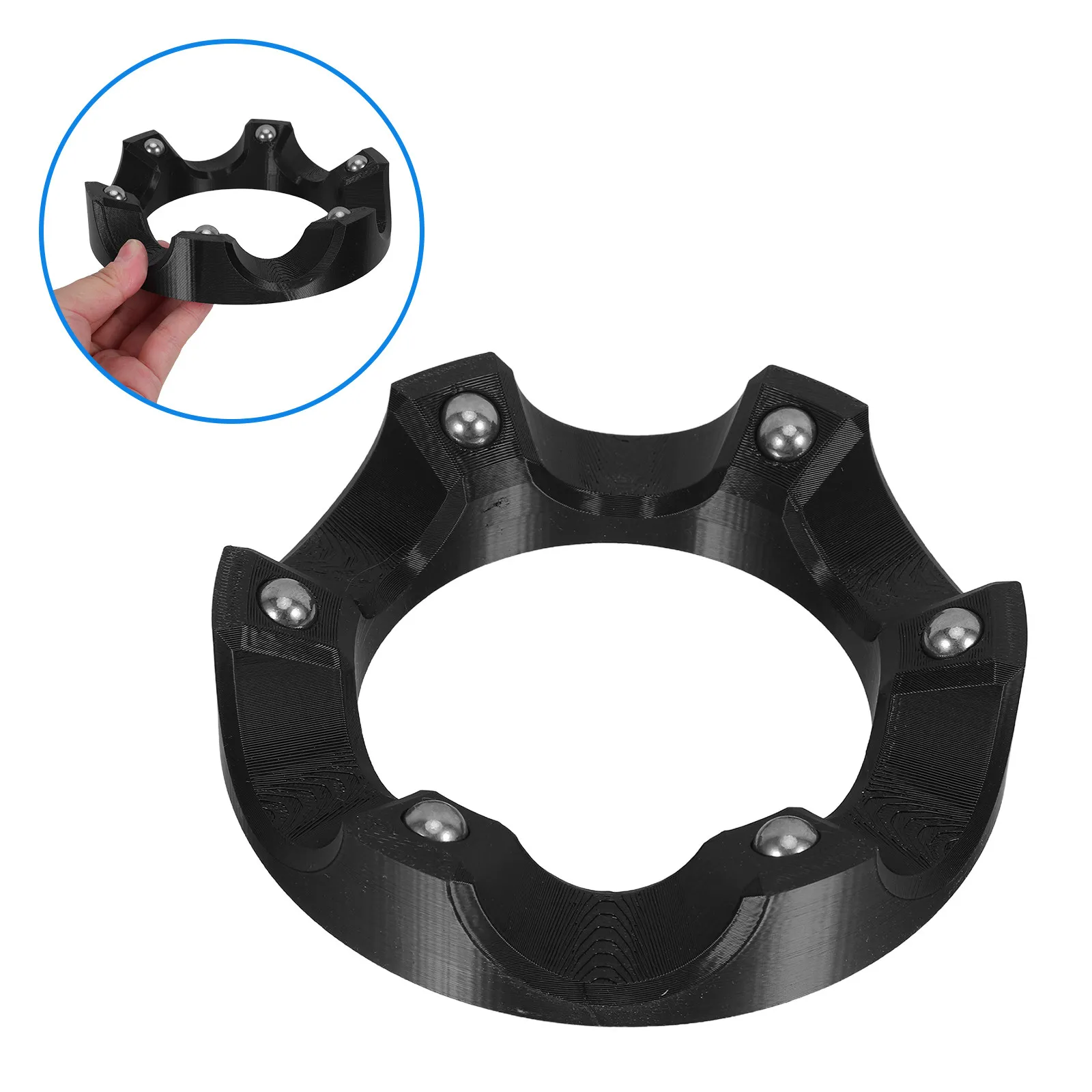 

Вращающаяся на 360 градусов подставка для шаров для боулинга, нескользящая, не царапающая, с усиленным роликовым креплением, для дома, магазина, тренировок