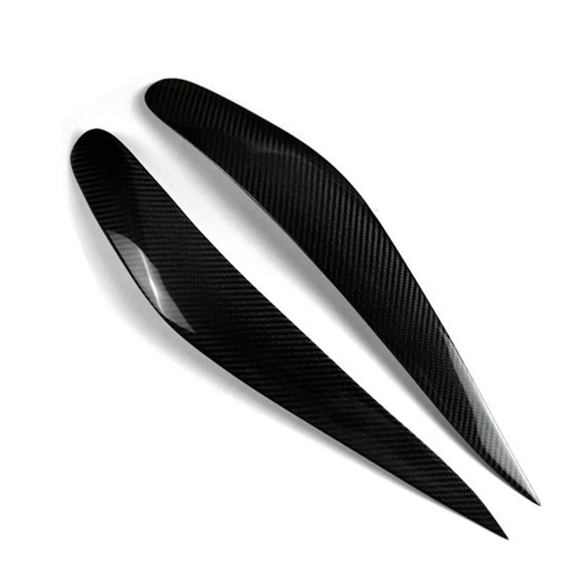 Car Headlight Eyebrows Carbon Fiber Trim Cover for BMW 7 Series F01 F02 2009-2014 Head Light Lamp Eyelid Trim Stickers