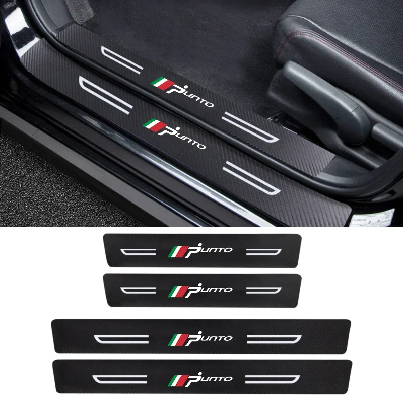 Car Door Edge Protector Stickers for Fiat Punto Auto Door Sill Stirps Anti Scratch Trunk Bumper Film Threshold Guards Decals