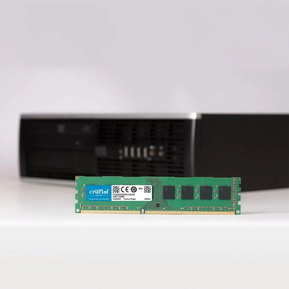 RAM Crucial DDR3 4GB 8GB 16GB – 1333/1600MHz, 240 Pin, Unbuffered NO-ECC, Garanzia A Vita
