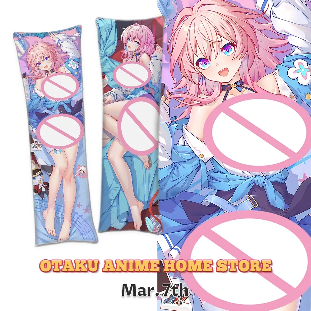 Anime Honkai: Star Rail Mar. 7Th Dakimakura kussensloop decoratieve kussens voor bed dubbelzijdig bedrukte Otaku kussenhoezen