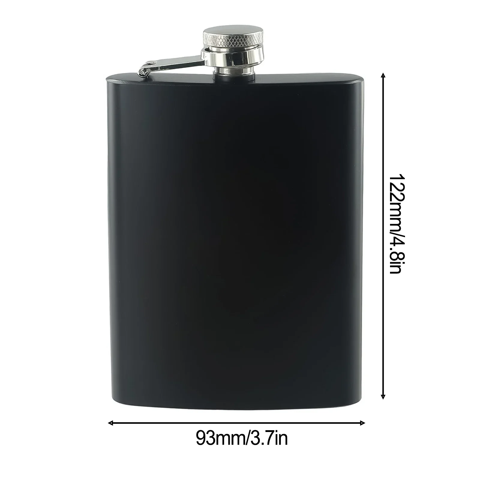 6 8oz Hip Flask Replacement Spare Parts Stainless Steel Tailgating Accessories Vodka Black Whiskey Wine Bottle