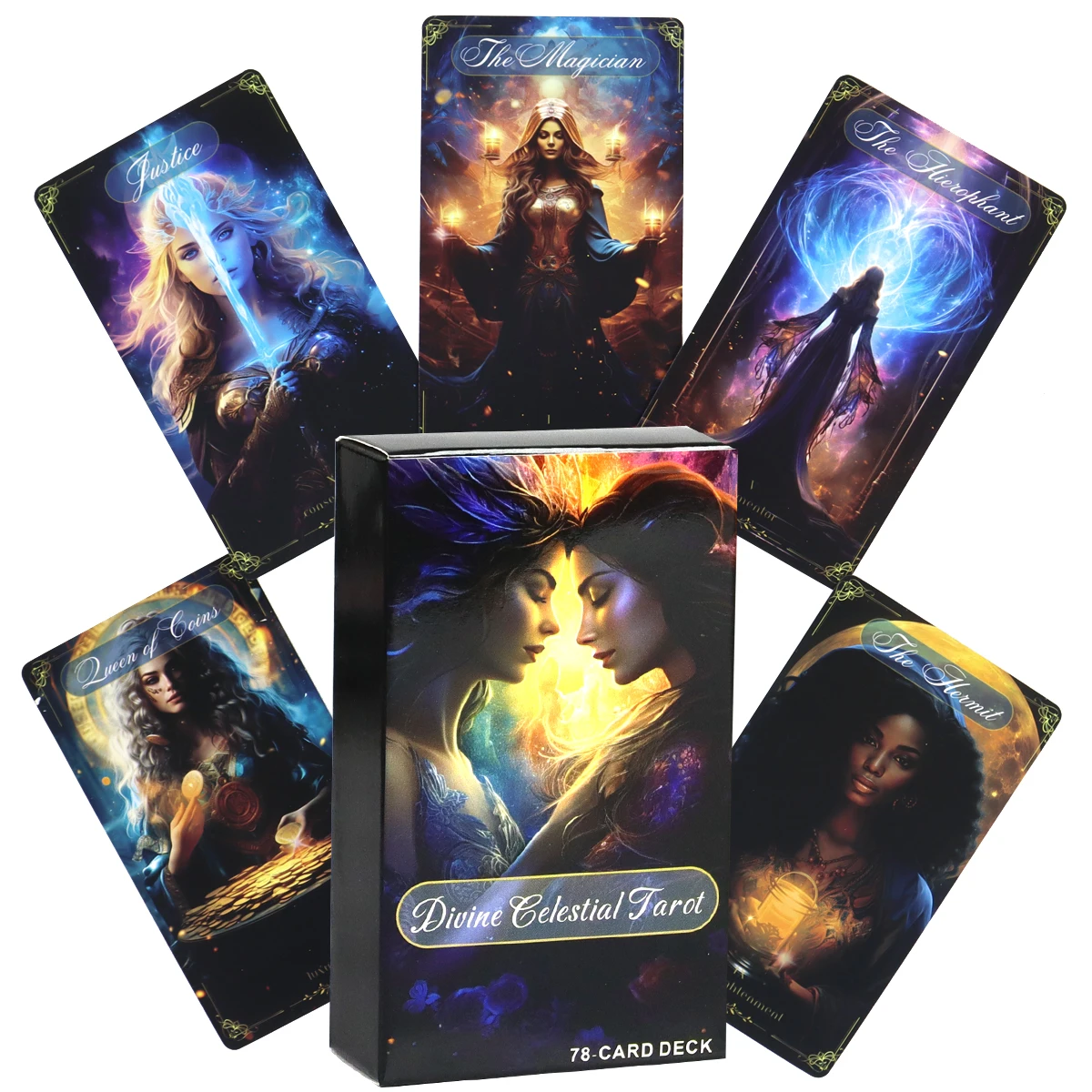 Göttliche himmlische Tarot karten 10,3x6cm für Familien feier hochwertige Wahrsagerei Weissagung Tarot Deck 78 Karten Deck Spiel