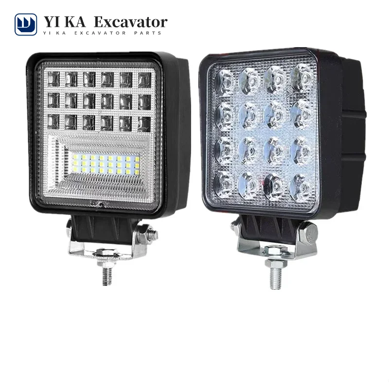 Untuk Ekskavator 12V 24V Lampu Depan LED Lengan Besar Sany XCMG Vol Doosan Lampu Overhead Jembatan Kerja Sementara