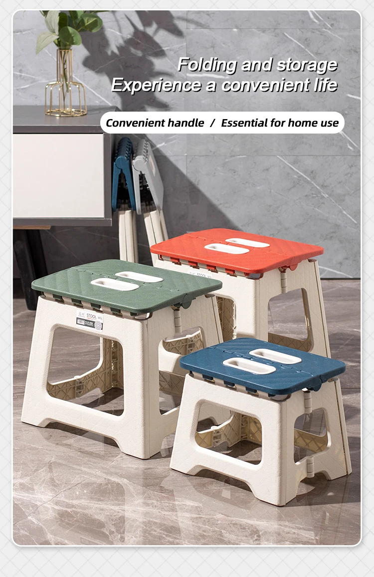 MUMUCC Kunststoff Verstärkter Klappstuhl, Tragbarer Outdoor-Campingstuhl, Strandklappstuhl, Familien- und Kinderstuhl – Detail 6