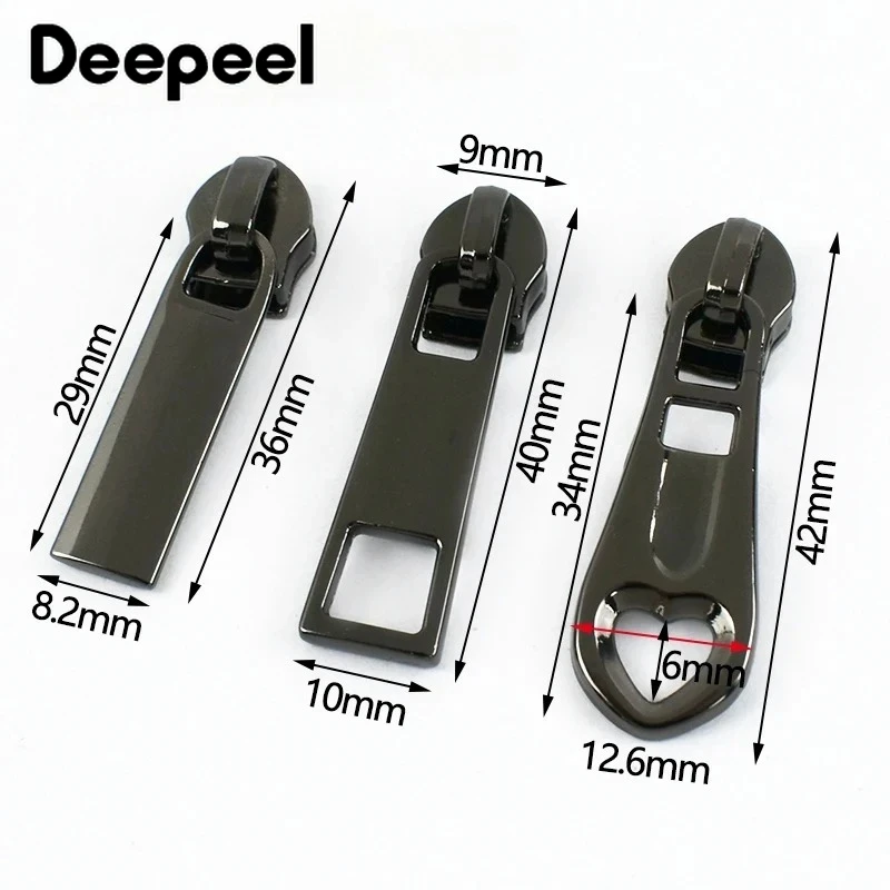 

10/20/30Pcs 5# Nylon Zipper Slider Handbags Pocket Replace Zippers Puller Luggage Jacket Decor Closure Zips Hardware Accessories