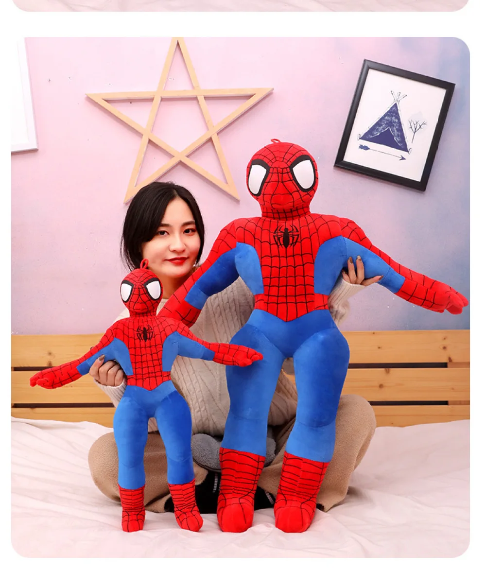 Spider Man Plüsch puppe Spielzeug kissen für Jungen Schlaf puppe für Jungen und Kinder großes Geburtstags geschenk