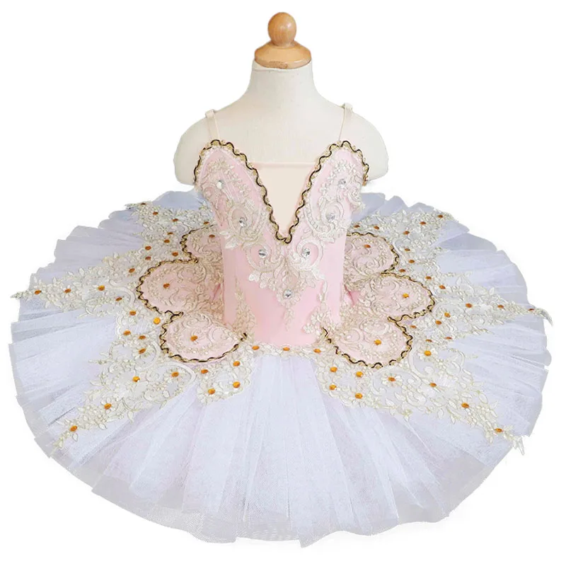 Children's ballet skirt performance Dress Girls' professional Swan Lake dance performance dress children's pengpeng skirt Tutu