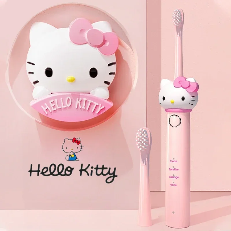 Sanrio Hellokitty Kuromi Lovely Electric Toothbrush Girl's Birthday And Holiday Gifts