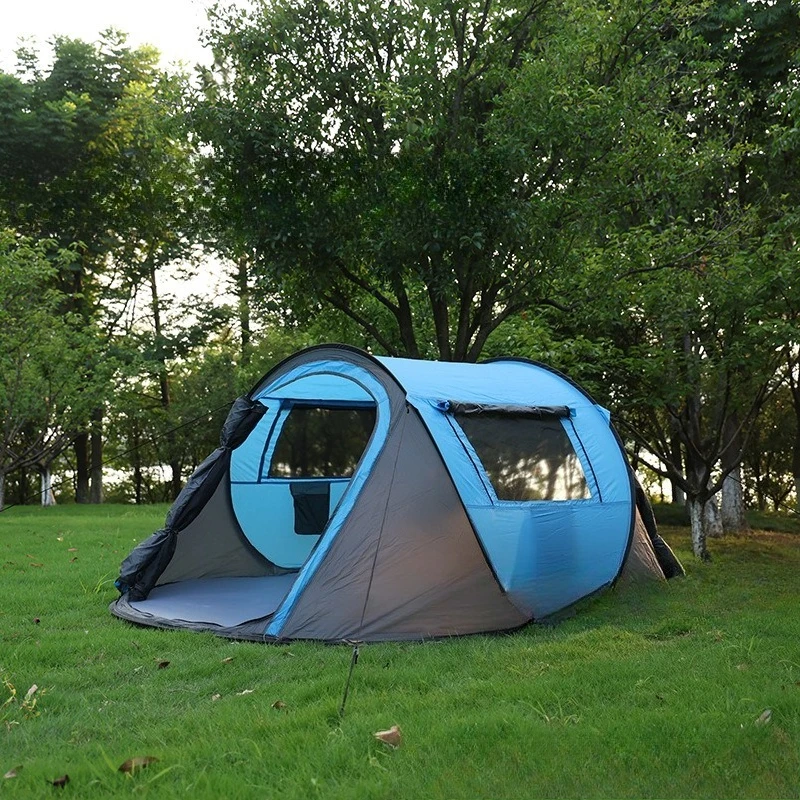 Outdoor automatic quick-open camping tent sun protection portable hand throw beach park