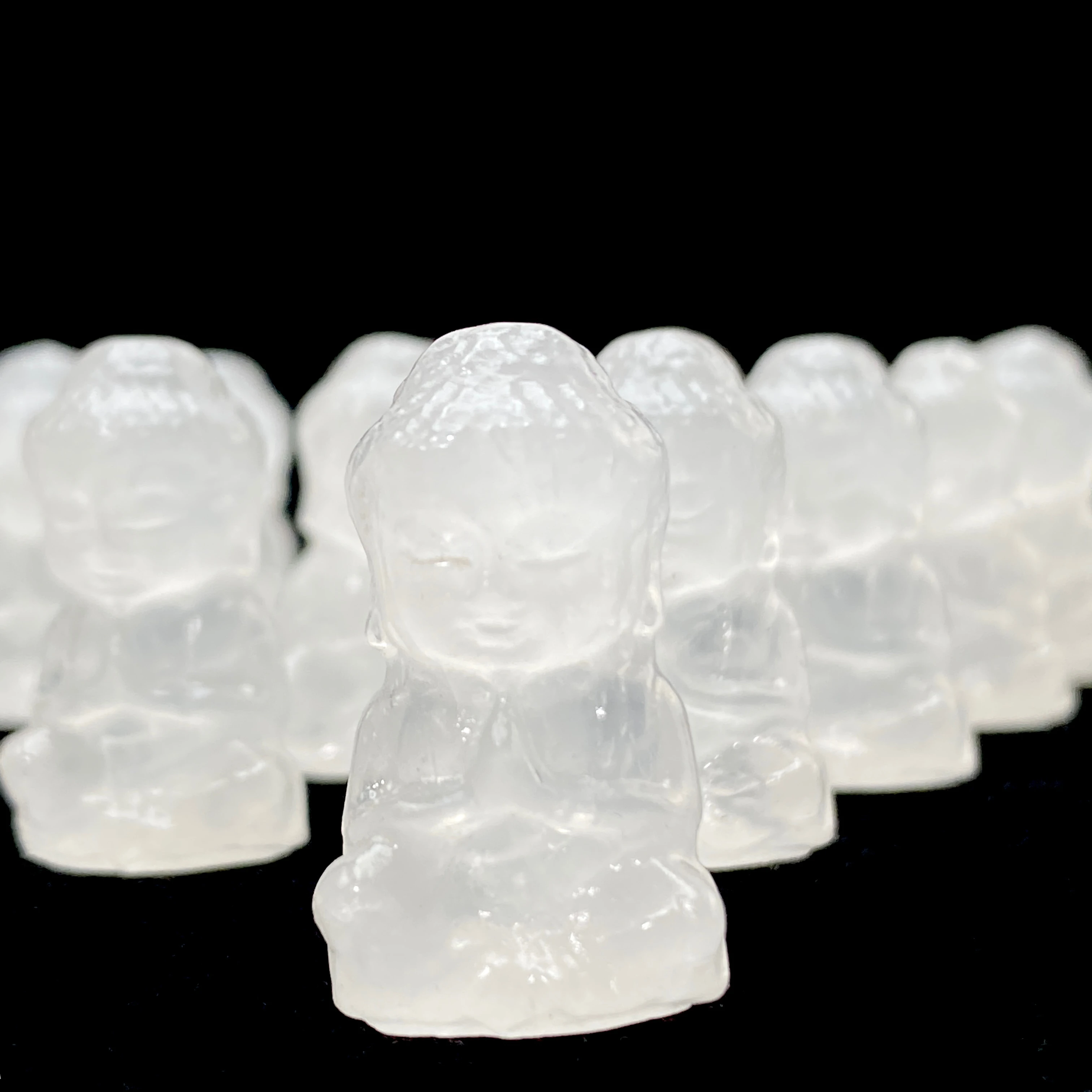 1PC High Quality Random Clear Quartz Sitting Buddha Natural Carving,Gemstone Jewelry,Glitter, Healing crystal, Birthday gift