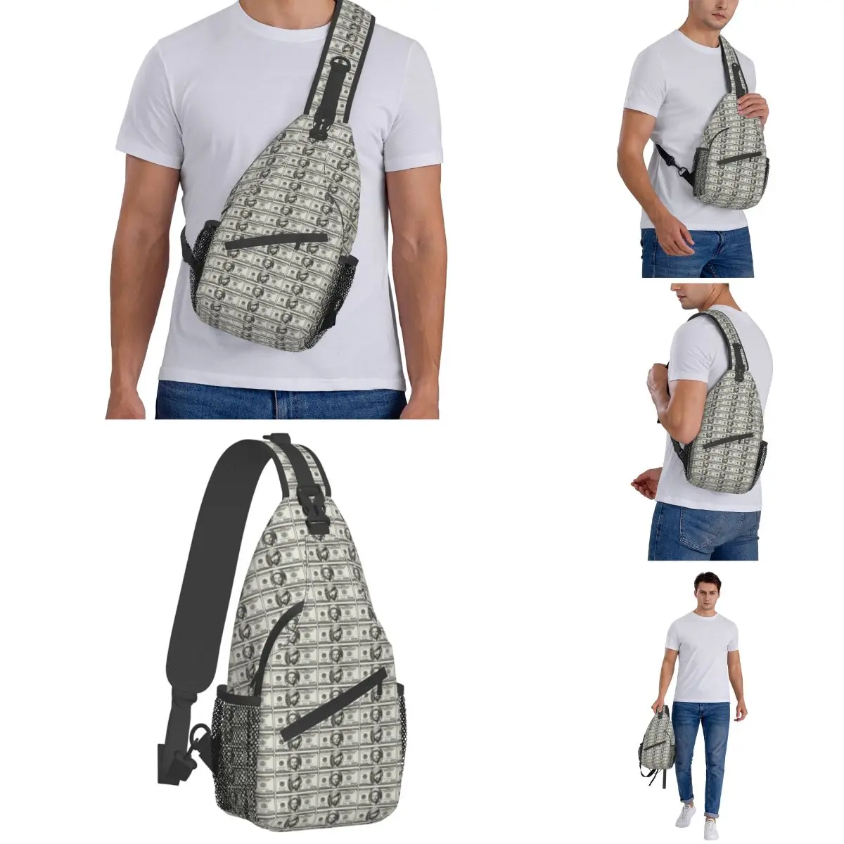 Terence Hill Bud Spformerly Dollar Crossbody Sling Bags for Men and Women, Chest Bag, Initiated Backpack, Daypack for Travel, Randonnée Travel Pack