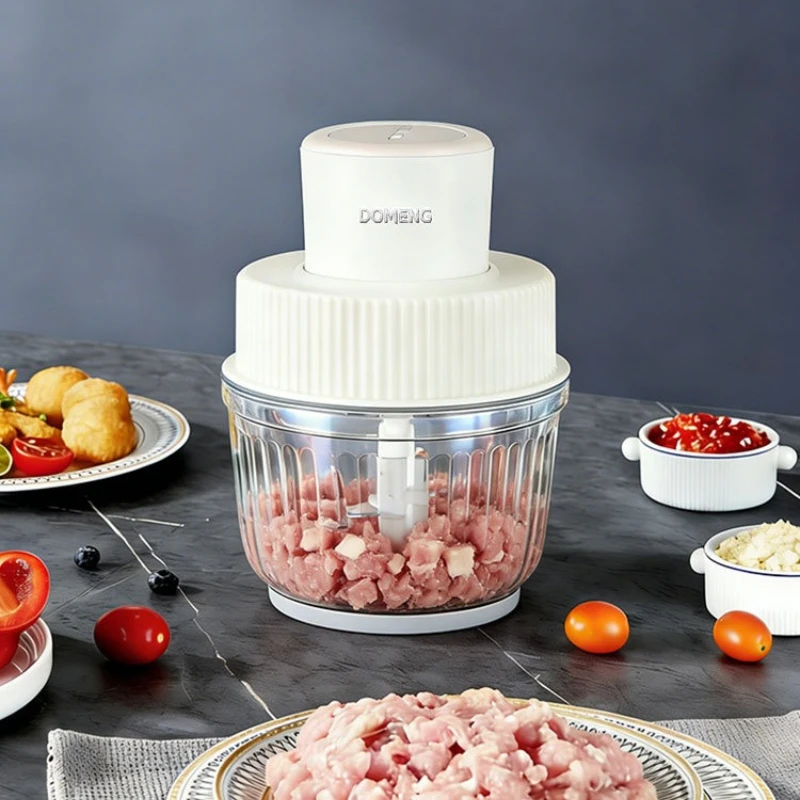 

Automatic Meat Grinder Electric Multifunctional Food Processor 4 Blades Adjustable Speed Copper Motor Home Kitchen Appliance