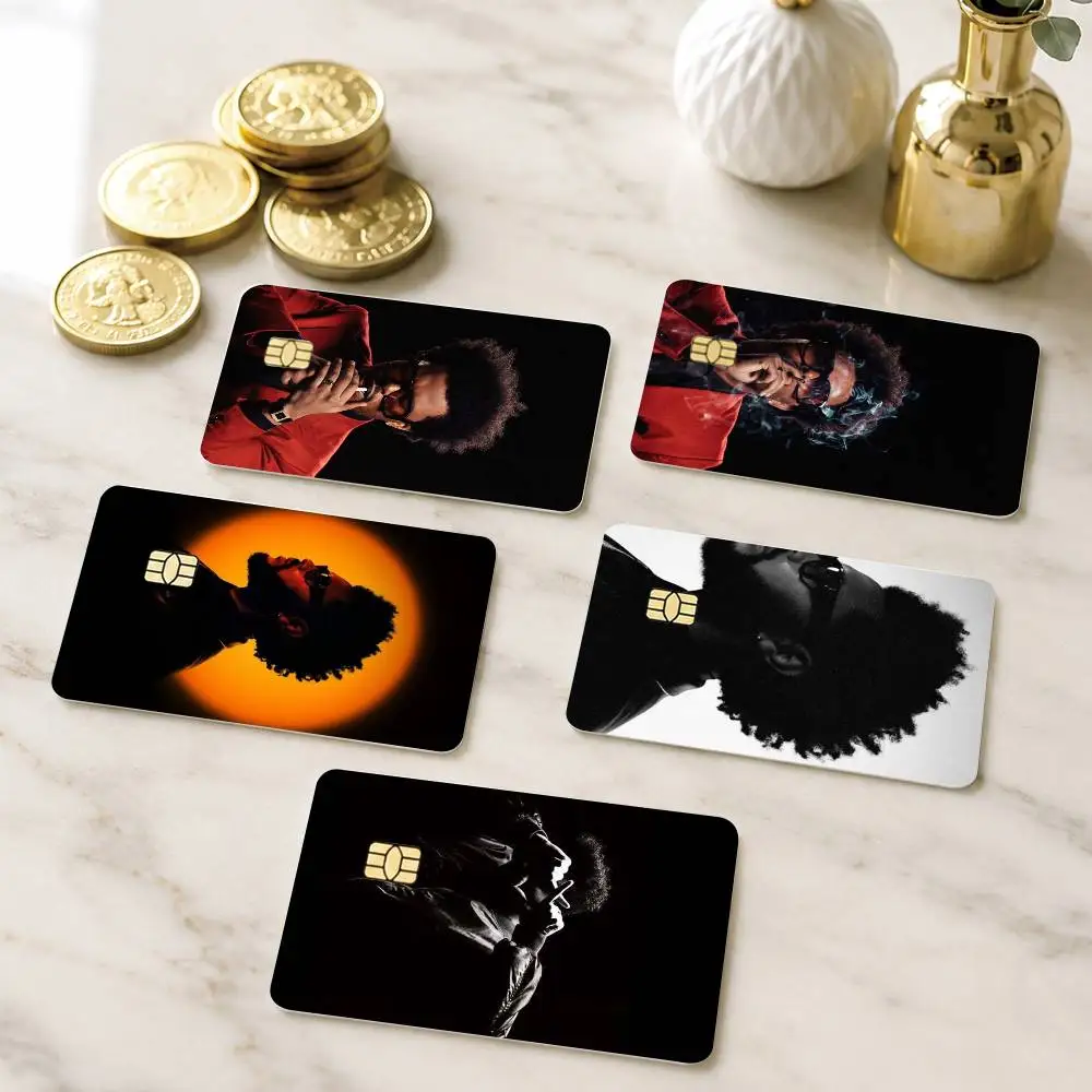 S-Superstar The Weeknd Credit Card HD Stickers Game Card Decal Small Chip Waterproof Sticker Gift