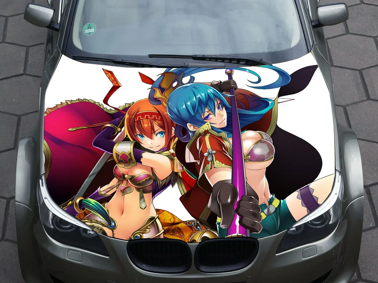 

Two-dimensional Girl Sexy Car Sticker Car Painting Hood Packaging Anime Animation Character Modified Car Head Sticker