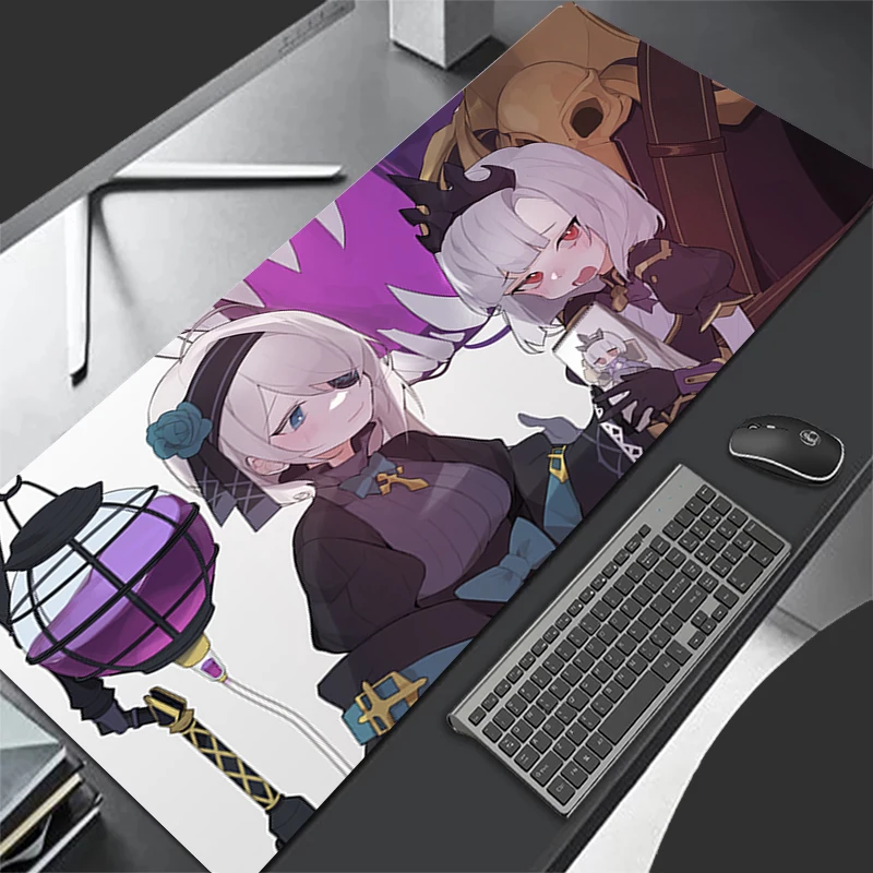 

Коврик для мыши с узором HD Коврик для мыши Настольный коврик Коврик для компьютерной игровой клавиатуры Резиновый коврик Черный Нескользящий коврик для мыши Survival Eternal Return