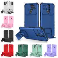 Slide Camera Armor Case for Infinix Hot 9 10 10s 10i 11 11s NFC Note 10 11 12 Pro Play Smart 4 5 6 HD Plastic Holder Hard Cover