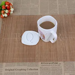 BQLZR Natural Bamboo Placemats Coaster Rustic Anti-Slip Heat Resistant Table Mat for Dining Room Kitchen Home Table Protection D