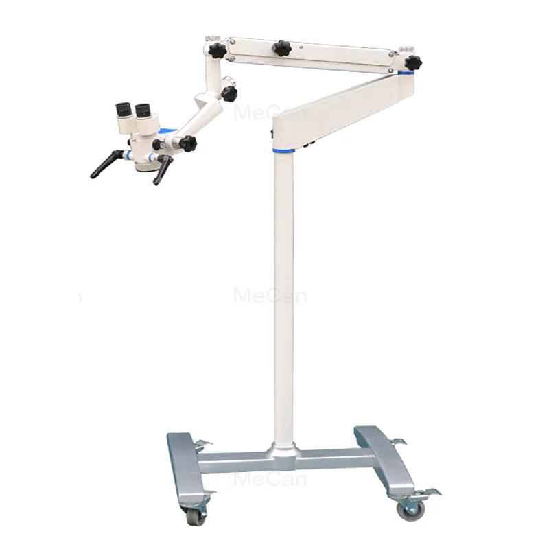 Floor Stand LED Light Source Color Filter ENT Operation Dental Microscope With 120-degree Super Balancing Arm