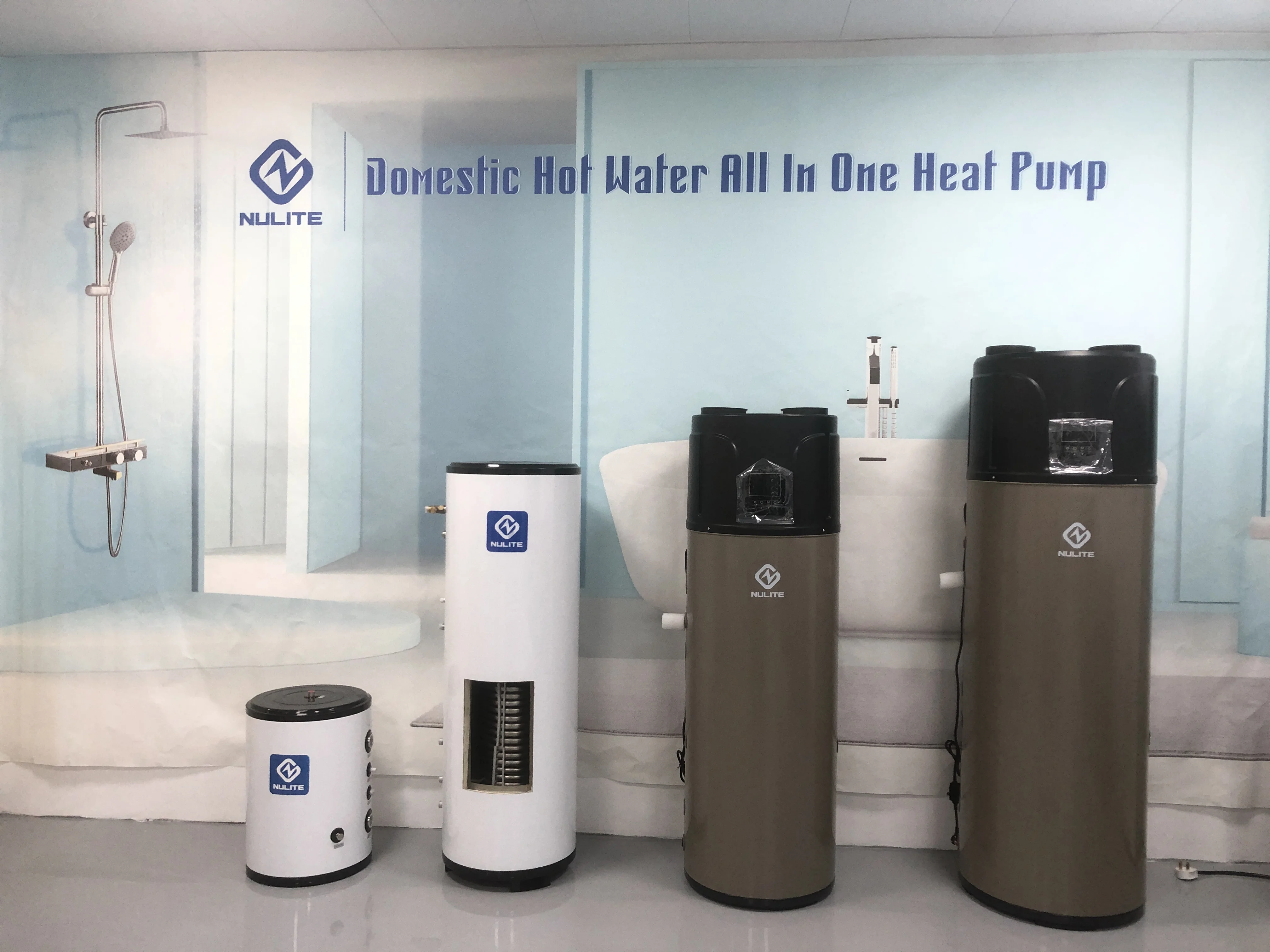 Nulite 150L 200L Enamel Water Tank Domestic Hot Water All In One Heat Pump Water Heater
