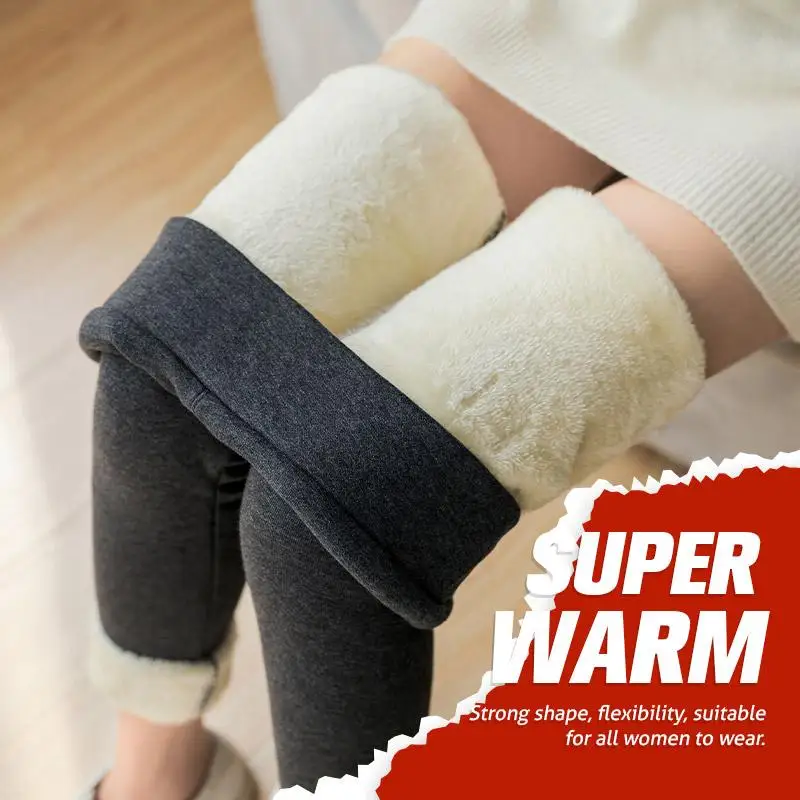 

Women's Leggings Winter Warm Fleece Leggings Pants Thermal Warm Thickened Plush Slim Fit Winter Tights High Waisted Yoga Pants