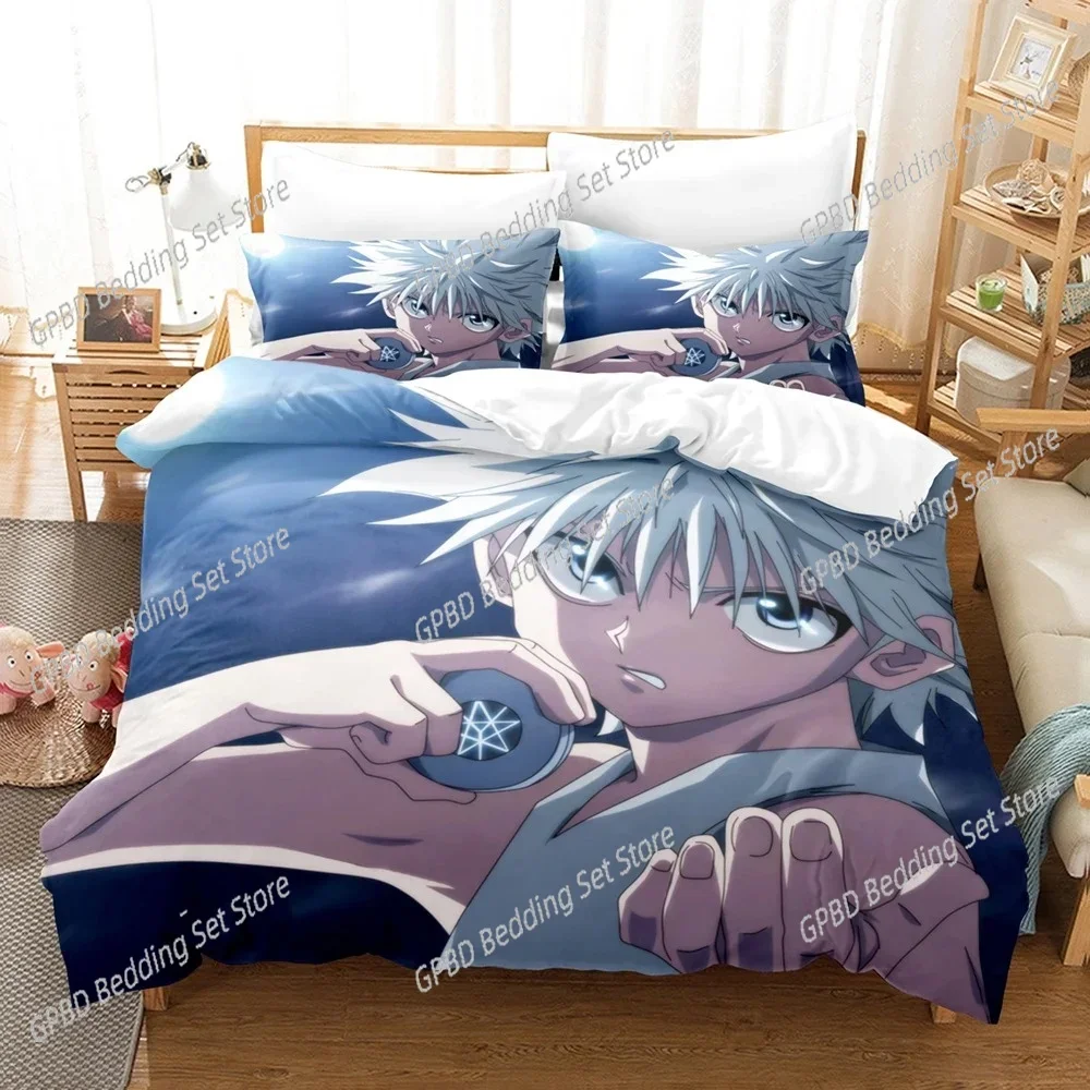 

New 3d Print Anime Hunter X Hunter Bedding Set Bedroom Soft Modern Bedspreads Comefortable Duvet Cover Quilt Cover Pillowcase
