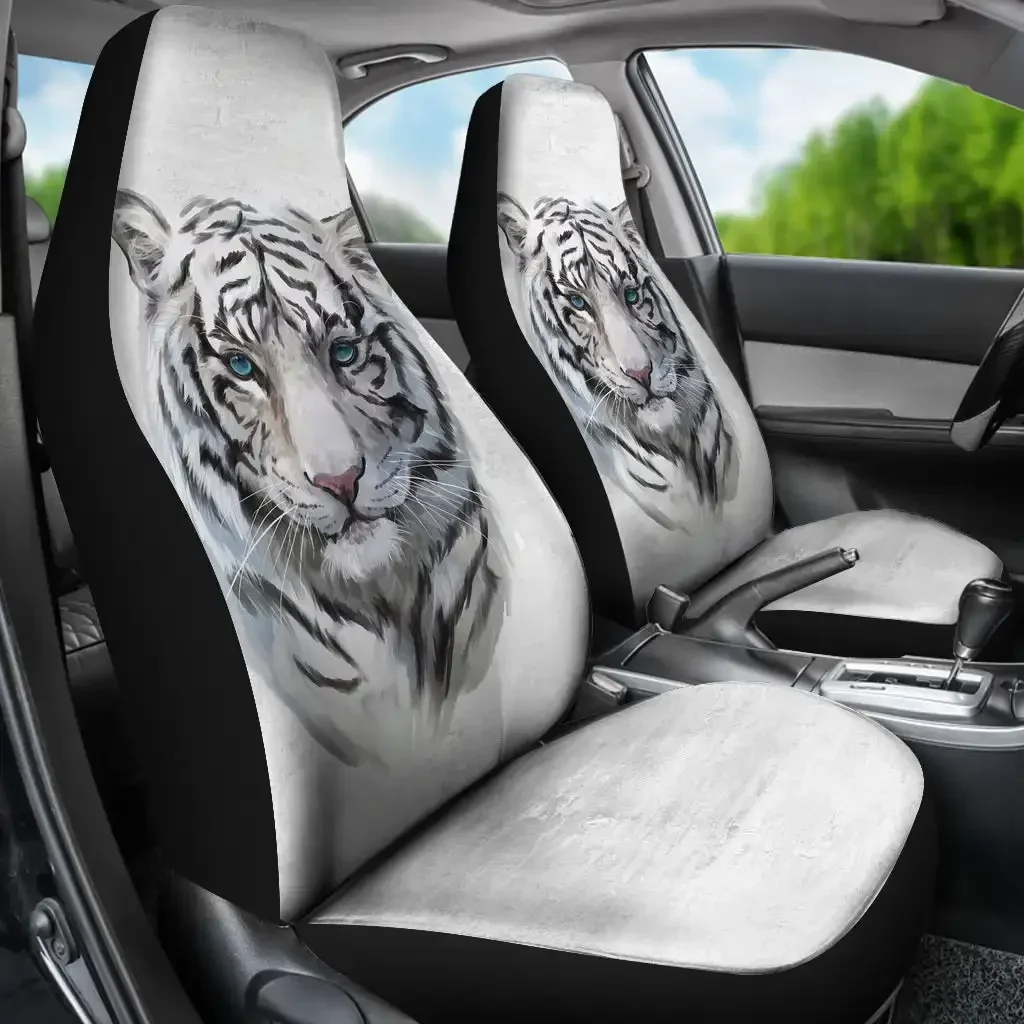 tiger Car Seat Cover Animal Printing Color Full Set Car Good Fit For Car Vechiles Seat Cushion Must-have for macho