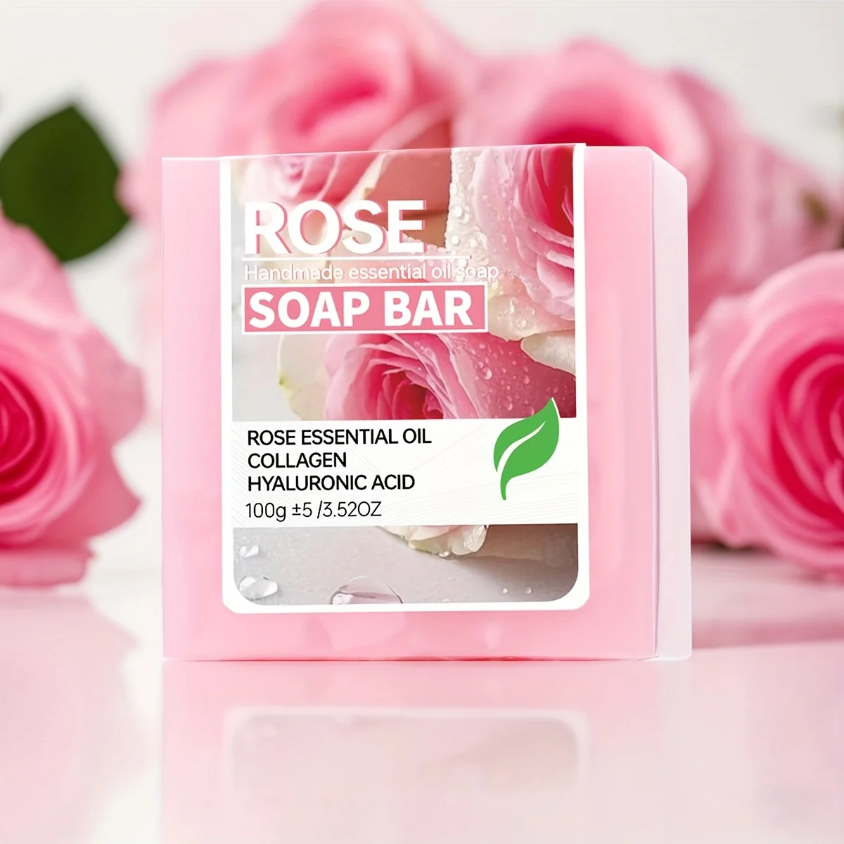 2 قطعة/صابون عطر الزيوت العطرية الوردية للنساء للتنظيف والاستحمام صابون الكولاجين المصنوع يدويًا #2