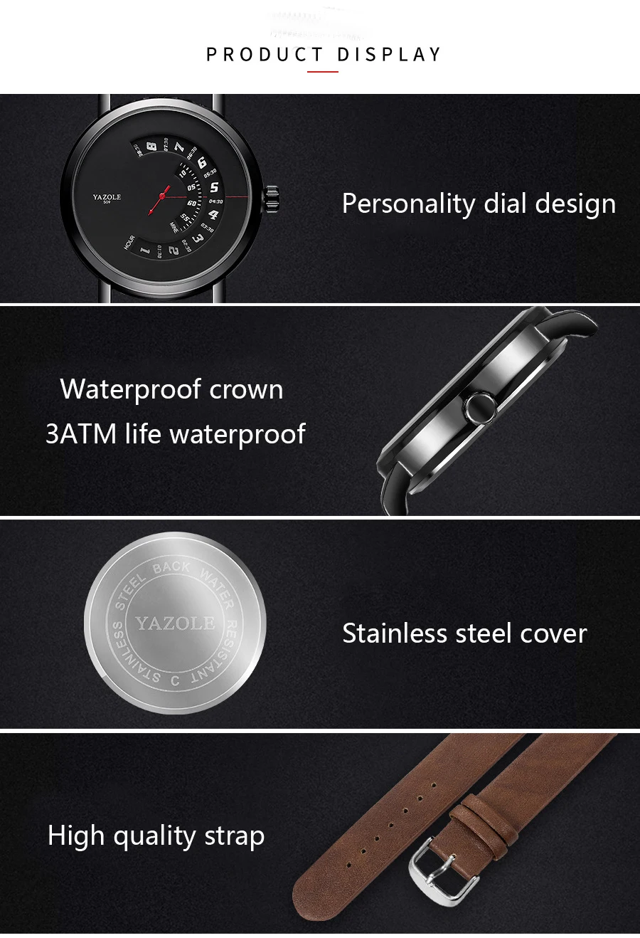 시계 남자 패션 스포츠 턴테이블 방수 남자 시계 벨트 쿼츠 시계 남성 시계 가죽 손목 시계 Relogio Masculino