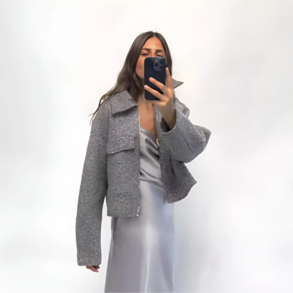 Spring Autumn Short Jacket Warm Tweed Street Fashion Women's Solid Color Zipper Large Pocket Jacket Outerwears Куртка Женская