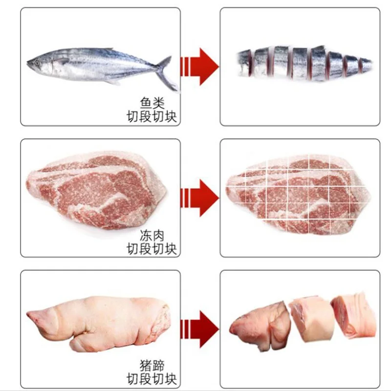 商業鶏魚鶏アヒルキューブマシン肉切断機肉チョッピングマシン
