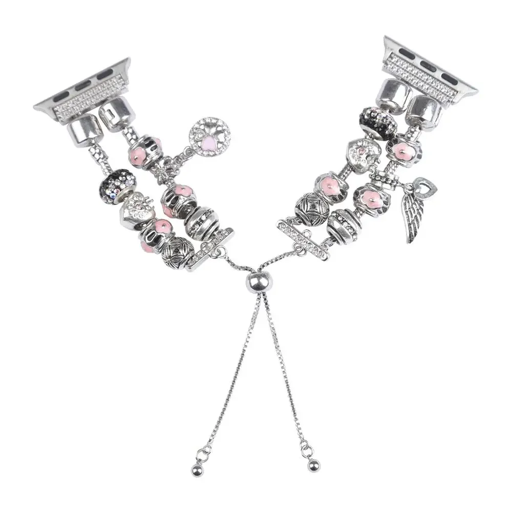 Diamond Strap for Apple Watch Ultra 10 9 8 7 49mm 46mm 41mm 45mm 6 5 4 SE 40mm 44mm Women Metal Charm Band or iWatch 3 38mm 42mm