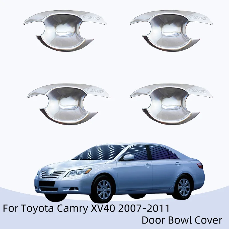 

Hight-quality Car Exterior Chrome Door Handle Cover Bowl Cover Trim For Toyota Camry XV40 2007 2008 2009 2010 2011