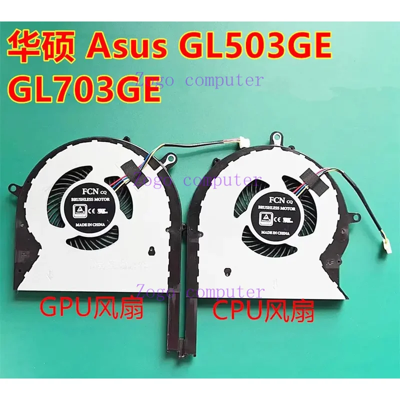 Laptop CPU cooling fan dfs2013121aot fklh dc12v 1A 4pin for Asus ROG Strix gl503ge gl703ge