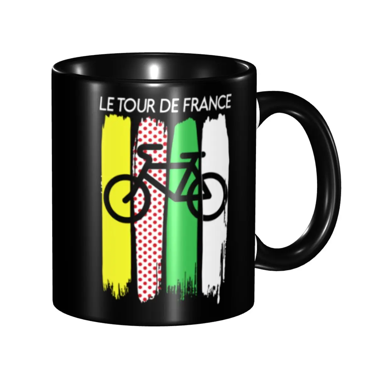 Tour De France Cycling Race Mugs Custom Coffee Ceramic Mug Creative Present
