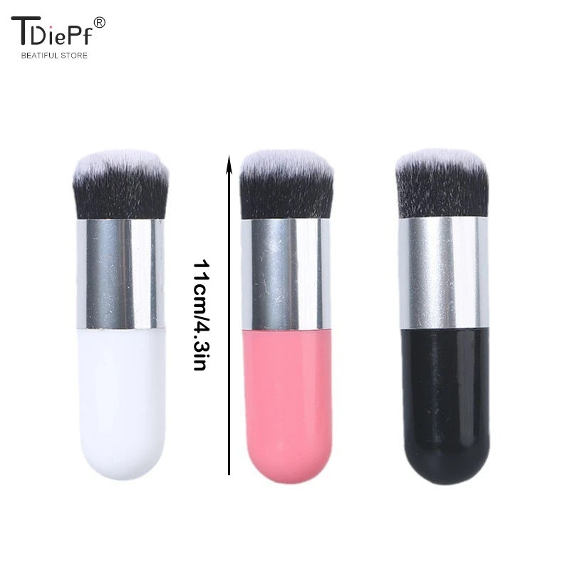 1pc pennello per trucco Mini fondotinta pennello per trucco BB Cream Powder Blush pennelli per trucco per capelli sintetici morbidi Face Cosmetic BeautyTool
